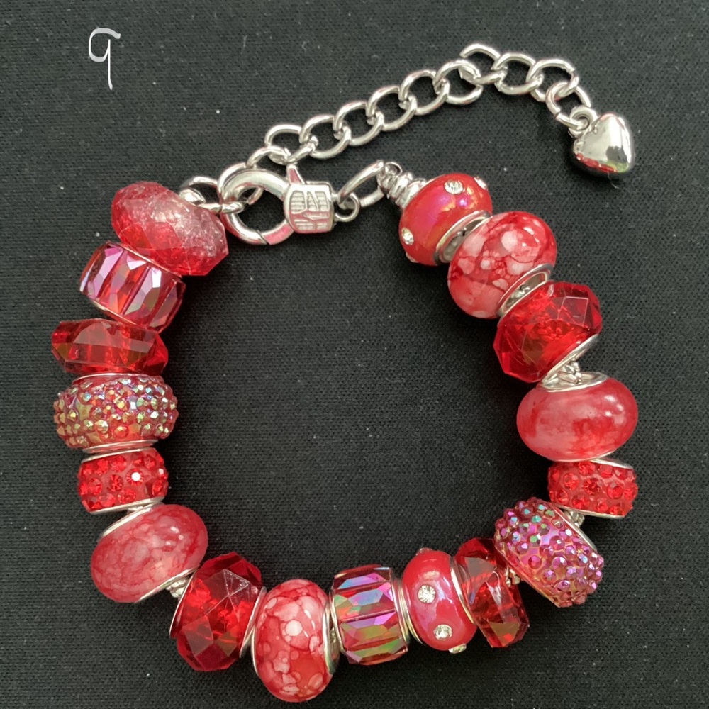 Lampwork Bead Charm Bracelet